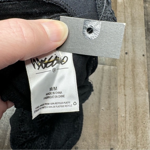 NWT Mossimo Crochet Black One Piece Swim size Medium - Picture 10 of 12